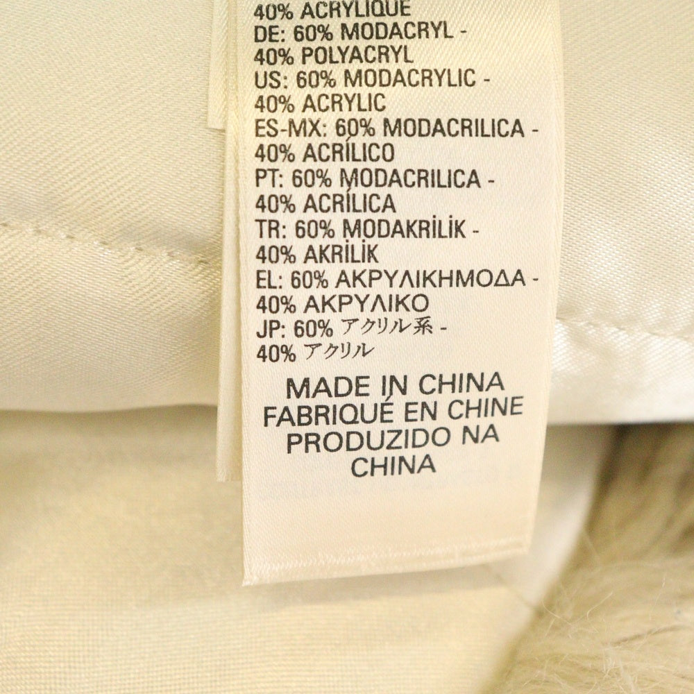 DIESEL(ディーゼル) ロングファー レオパードカラー ジャケット ベージュ