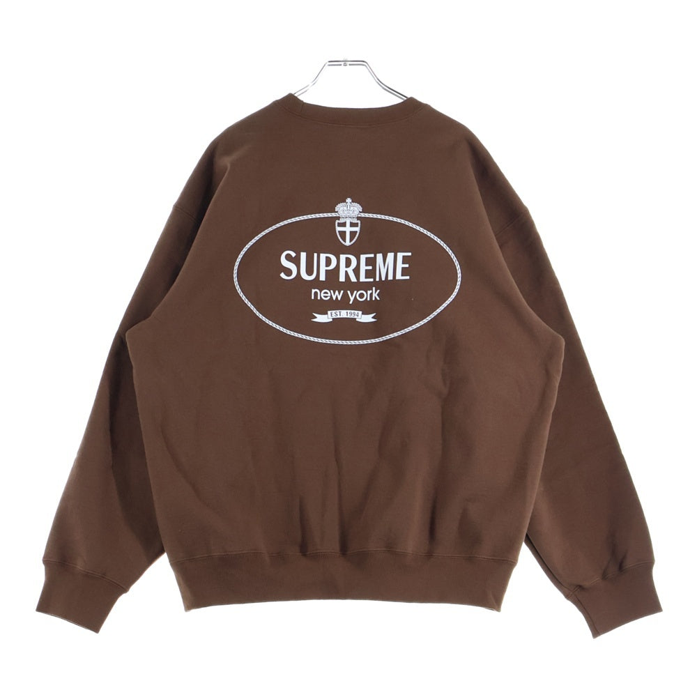 SUPREME(シュプリーム) 24AW Crest Crewneck クレストロゴプリント