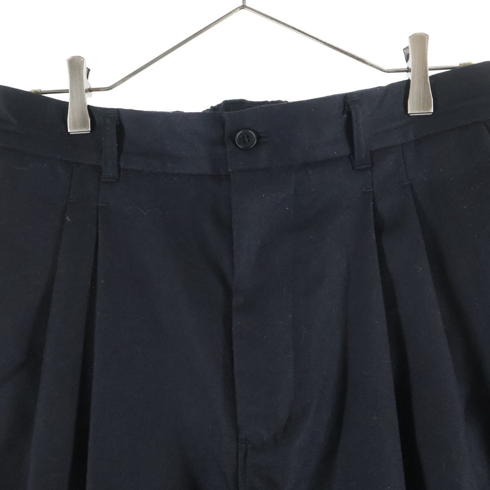 STILL BY HAND(スティルバイハンド) 25AW WOOL SAXONY EASY SLACKS ウール サクソニー イージースラックス ブラック PT04254