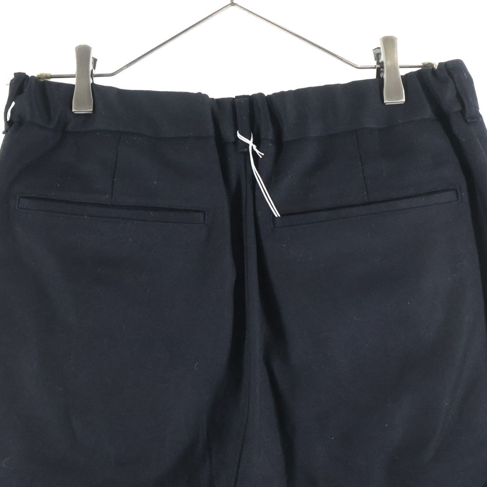 STILL BY HAND(スティルバイハンド) 25AW WOOL SAXONY EASY SLACKS ウール サクソニー イージースラックス ブラック PT04254