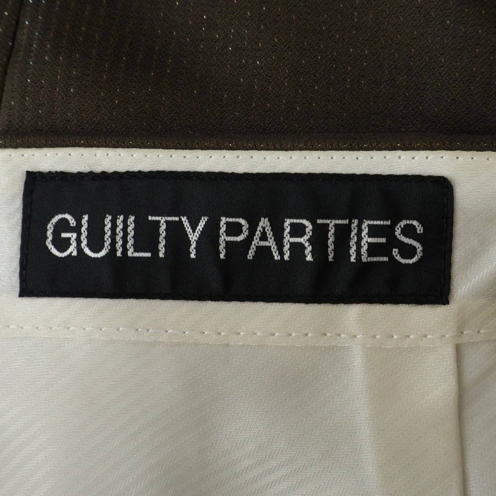 WACKO MARIA(ワコマリア) DORMEUIL / GLITTER PLEATED TROUSERS TYPE-2 ドーメル レインボー グリッター プリーツトラウザー スラックスパンツ ブラウン