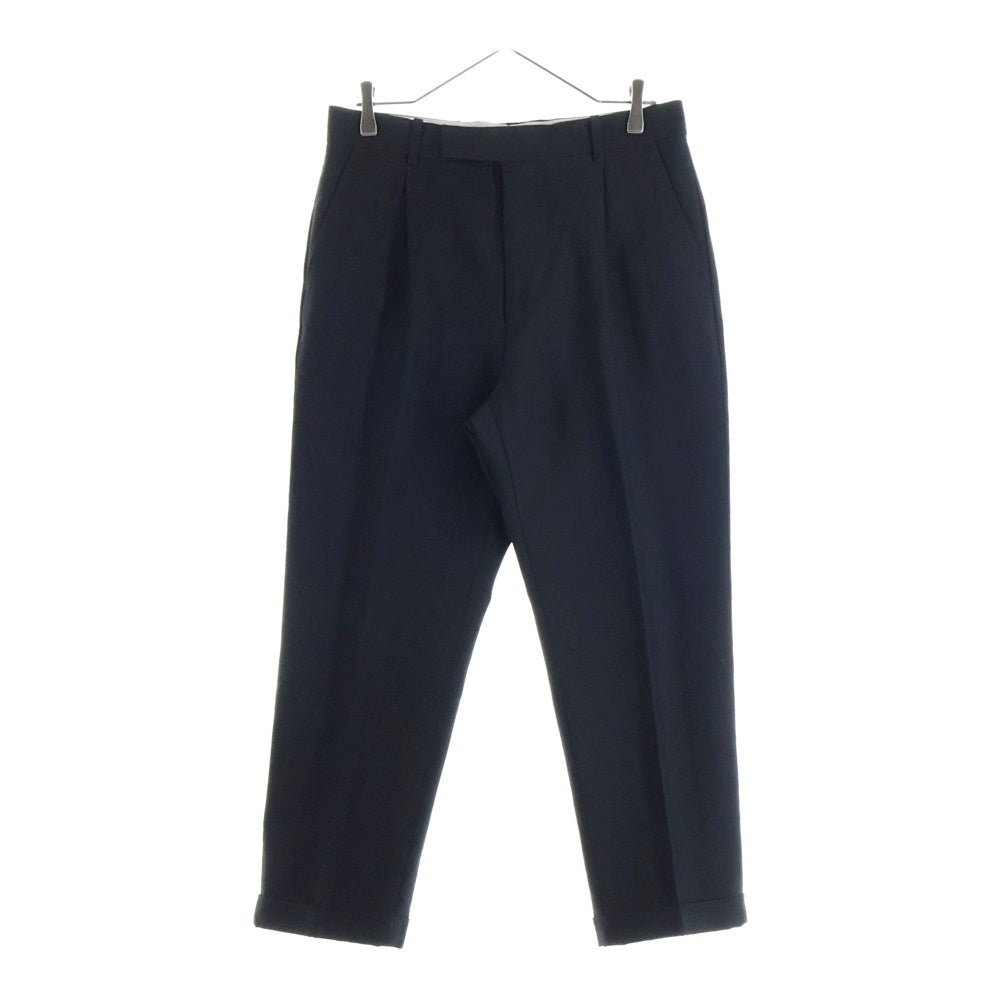 WACKO MARIA(ワコマリア) DORMEUIL / PLEATED TROUSERS TYPE-2 ドーメル プリーツトラウザー スラックスパンツ ブラック