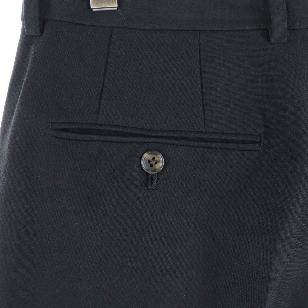 WACKO MARIA(ワコマリア) DORMEUIL / PLEATED TROUSERS TYPE-2 ドーメル プリーツトラウザー スラックスパンツ ブラック