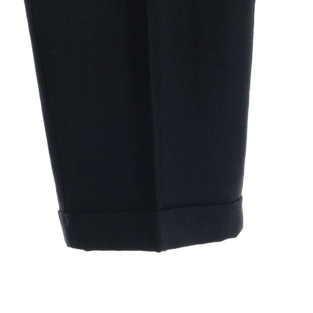 WACKO MARIA(ワコマリア) DORMEUIL / PLEATED TROUSERS TYPE-2 ドーメル プリーツトラウザー スラックスパンツ ブラック