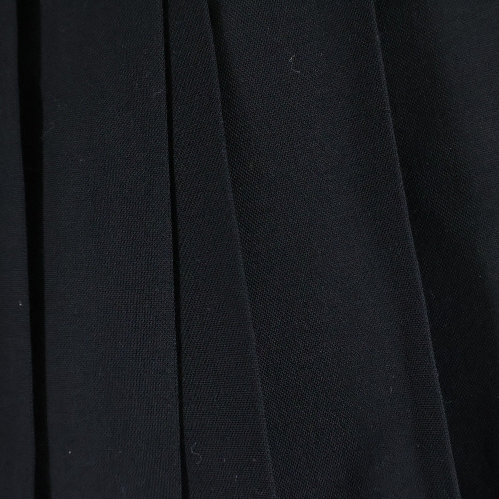 Sacai(サカイ) 22AW SUITING×CHIFFON LAYERED PLEATS SKIRT スーティング シフォン レイヤード プリーツスカート レディース ブラック 22-06052