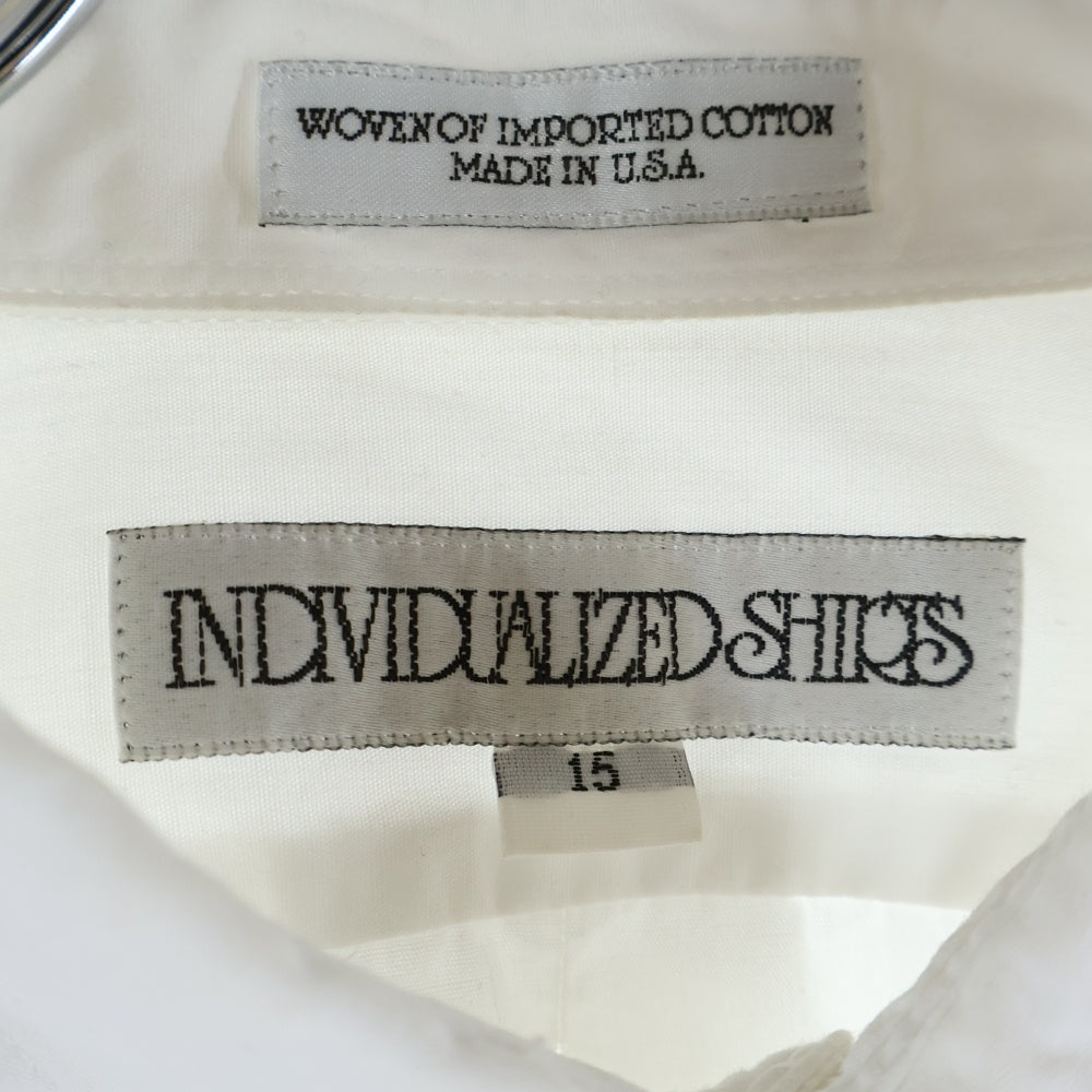 INDIVIDUALIZED SHIRTS(インディビジュアライズド シャツ) ワイド クロップドシャツ レディース ホワイト