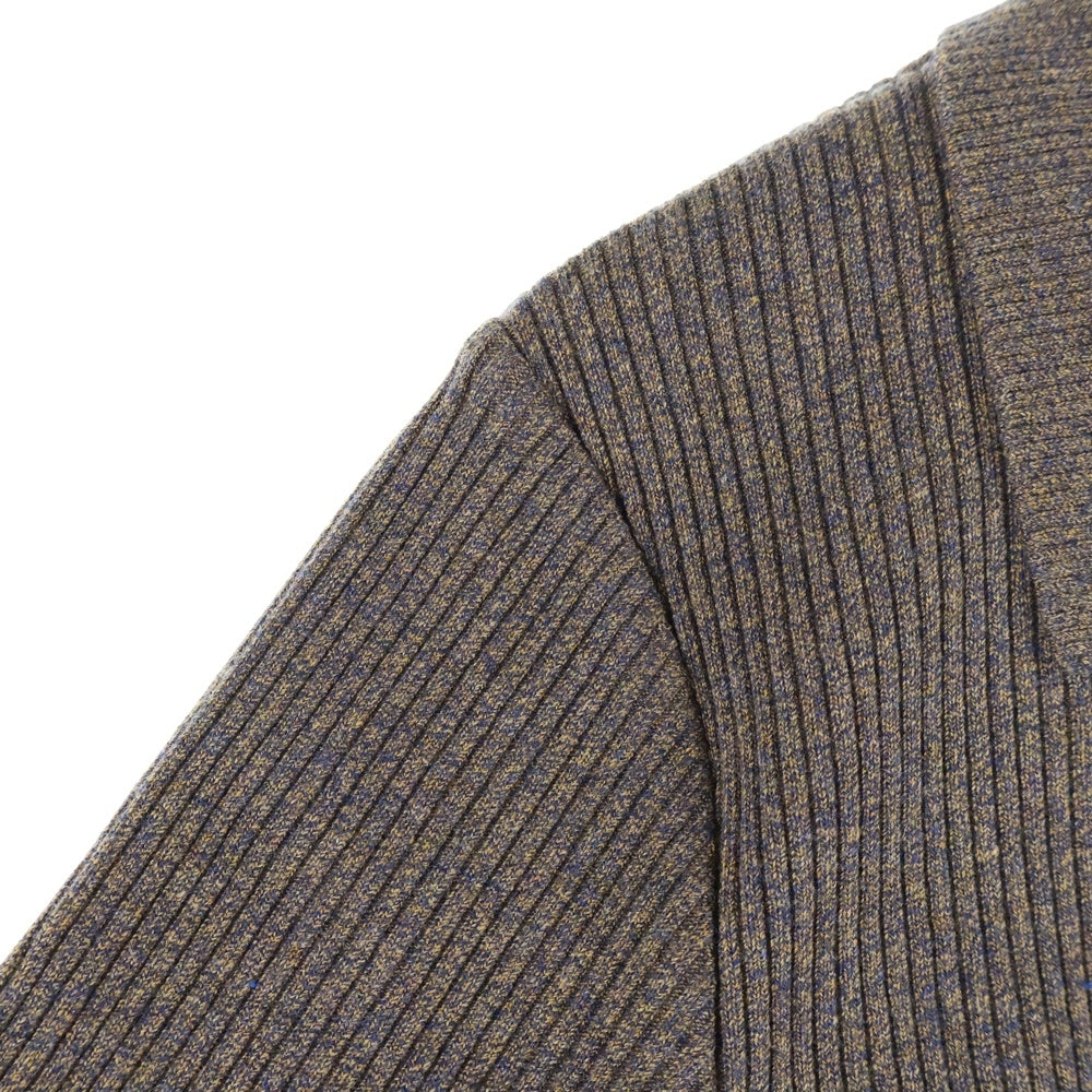SLY(スライ) FRONT ZIP CUT フロントジップカットソー ブラウン レディース