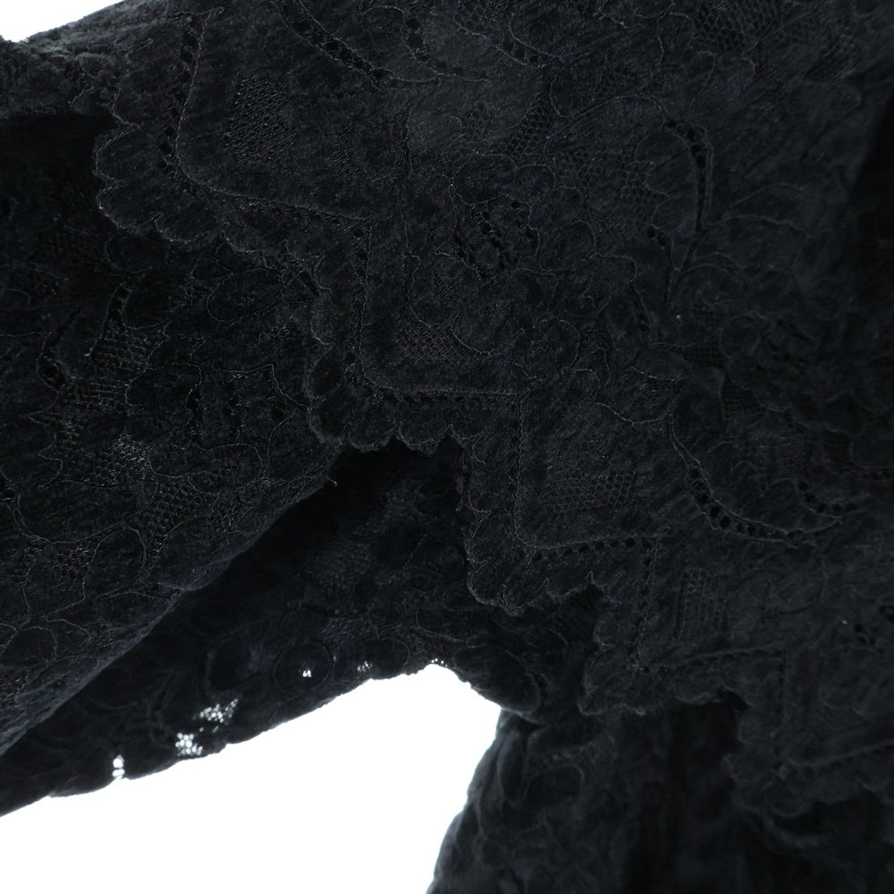 NO BRAND(ノーブランド) HONEY MI HONEY / ハニーミーハニー ブラッシュレース スカラップチュニック ブラック レディース