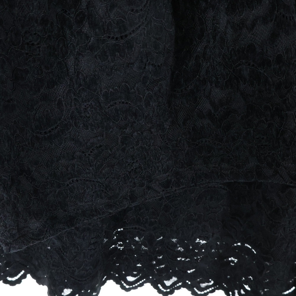 NO BRAND(ノーブランド) HONEY MI HONEY / ハニーミーハニー ブラッシュレース スカラップチュニック ブラック レディース