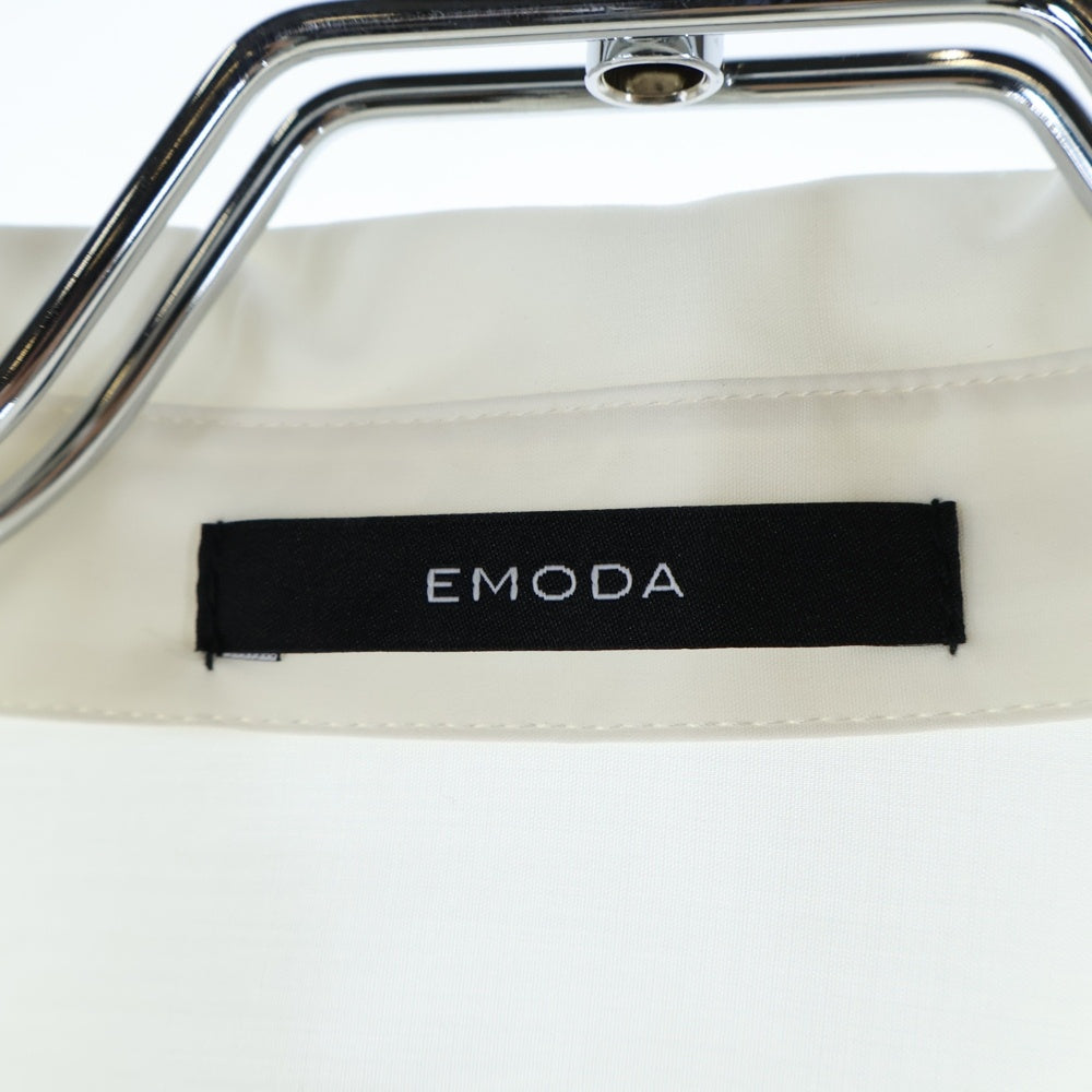 EMODA(エモダ) ストリングリボンショートシャツ ホワイト レディース