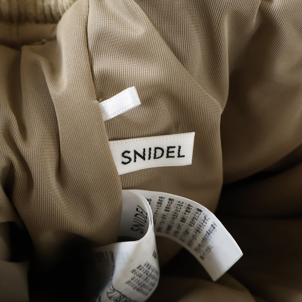 snidel(スナイデル) コーデュロイ ベルテッドストラクチャーミニスカート ベージュ レディース
