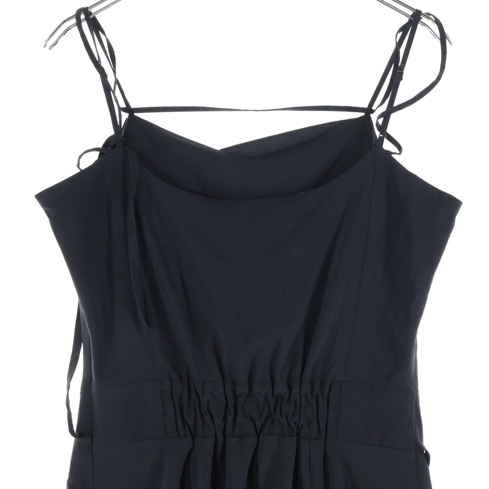 NO BRAND(ノーブランド) RESEXXY /リゼクシー ドレープストリングキャミワンピース ブラック レディース