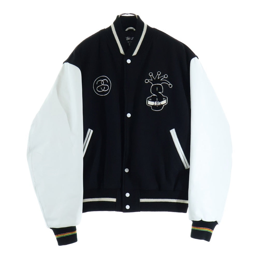 STUSSY(ステューシー) CLASSIC VARSITY クラシック バーシティ ジャケット スタジャン ブラック