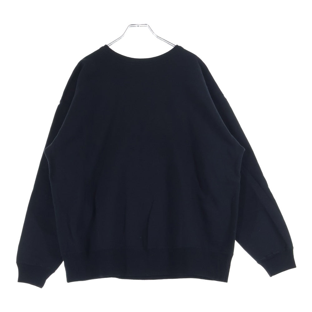 SAINT MICHAEL(セントマイケル) 25AW CRW NECK SWET クルーネックスウェットトレーナー ブラック SM-HR1-0000-044
