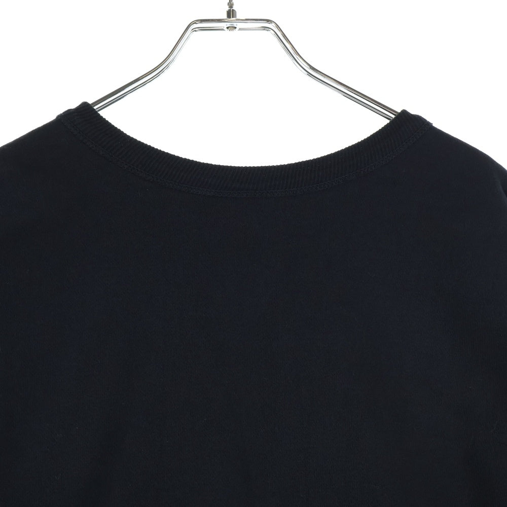 SAINT MICHAEL(セントマイケル) 25AW CRW NECK SWET クルーネックスウェットトレーナー ブラック SM-HR1-0000-044