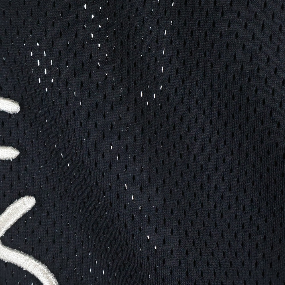 SUPREME(シュプリーム) 25SS ×MARITHE FRANCOIS Jersey バツ マリテ フランソワ フロントロゴデザイン Vネック メッシュ ジャージ ゲームシャツ ブラック