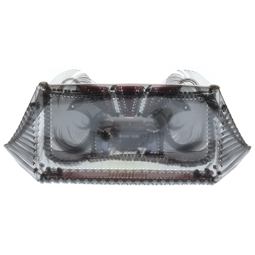 Mame Kurogouchi(マメ クロゴウチ) TRANSPARENT SCULPTURAL CLUCH BAG トランスペアレント スカルプチュラル クラッチ バッグ ブラック MM7-AC092 レディース