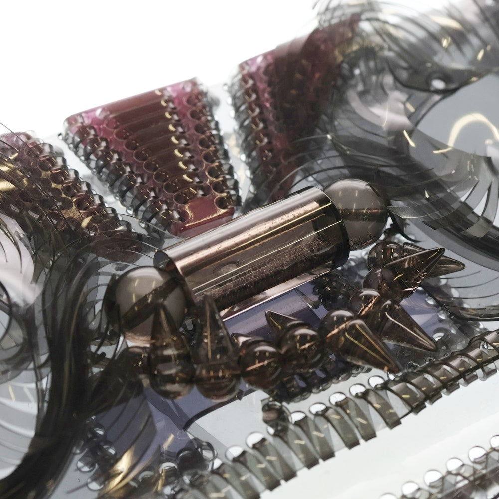 Mame Kurogouchi(マメ クロゴウチ) TRANSPARENT SCULPTURAL CLUCH BAG トランスペアレント スカルプチュラル クラッチ バッグ ブラック MM7-AC092 レディース