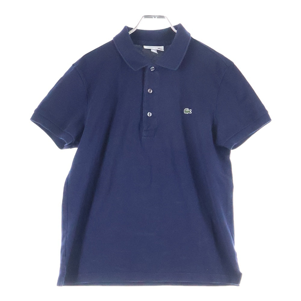 LACOSTE(ラコステ) フロント刺繍 ショートスリーブ 半袖ポロシャツ ネイビー PH7937