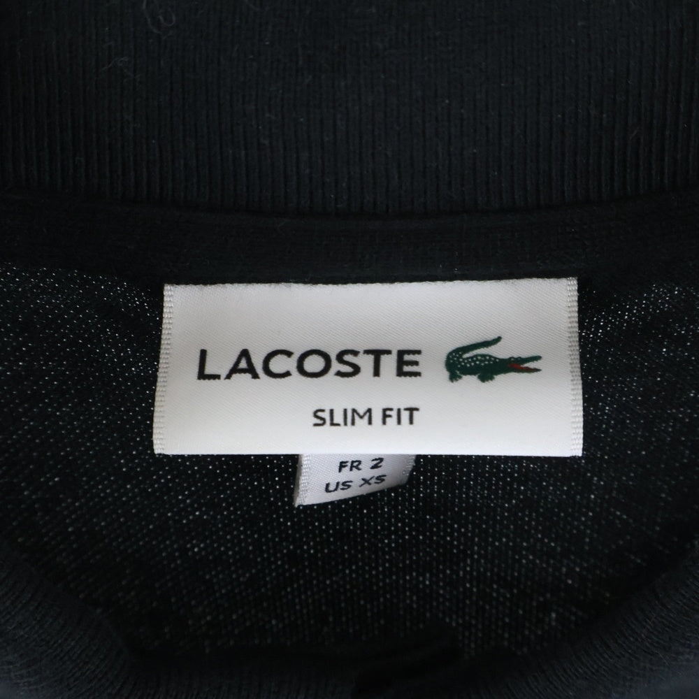 LACOSTE(ラコステ) フロント刺繍 ショートスリーブ 半袖ポロシャツ ブラック PH7937L