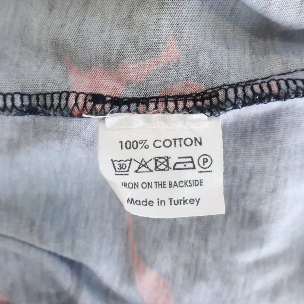 DRIES VAN NOTEN(ドリスヴァンノッテン) 総柄 半袖ポロシャツ ネイビー/レッド