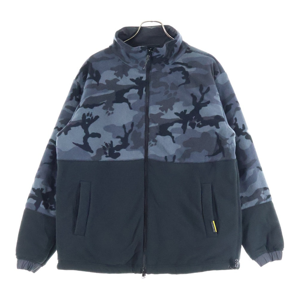 Jack Wolfskin(ジャック ウルフスキン) JP RV WINTER RECON JACKET リバーシブル ウィンターリーコンジャケット フリース ナイロン ジップアップブルゾン ブラック/グレー