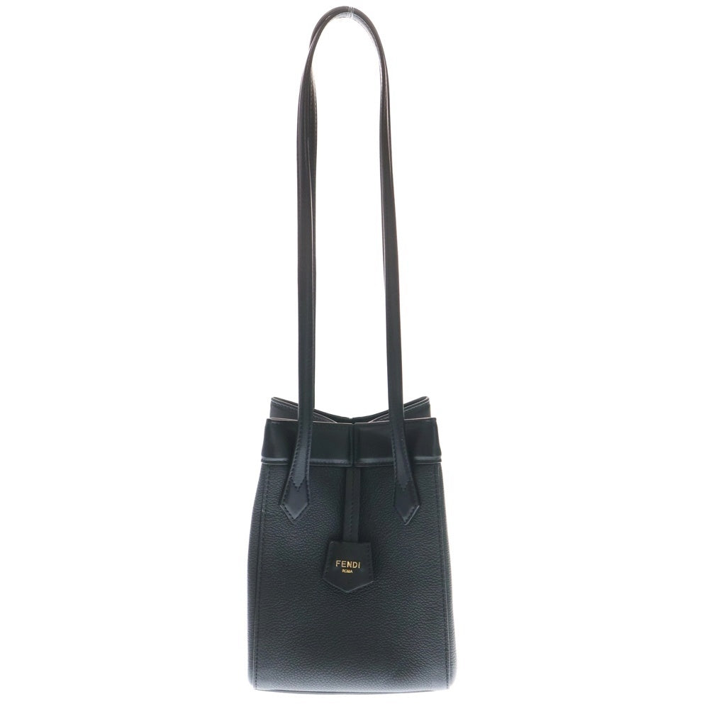 FENDI(フェンディ) ORIGAMI MINI オリガミ ミニ レザー ショルダーハンドバック ブラック 8BS083 レディース