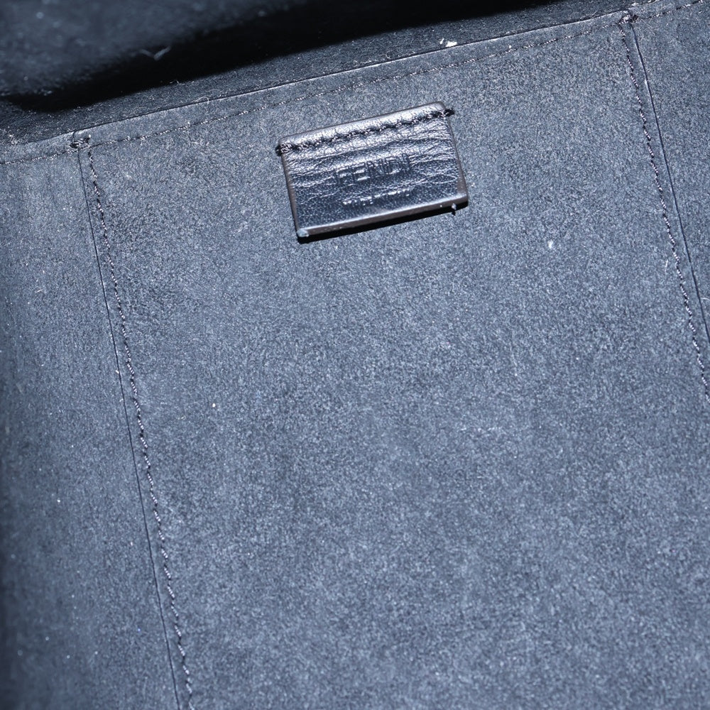 FENDI(フェンディ) ORIGAMI MINI オリガミ ミニ レザー ショルダーハンドバック ブラック 8BS083 レディース
