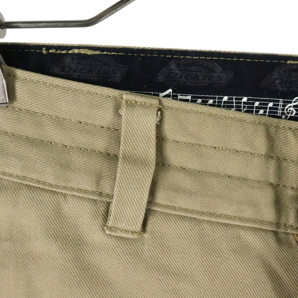 n(n) by NUMBER (N)INE(エヌエヌバイナンバーナイン) ×Dickies ディッキーズ ステッチデザイン ストレートワークパンツ ベージュ