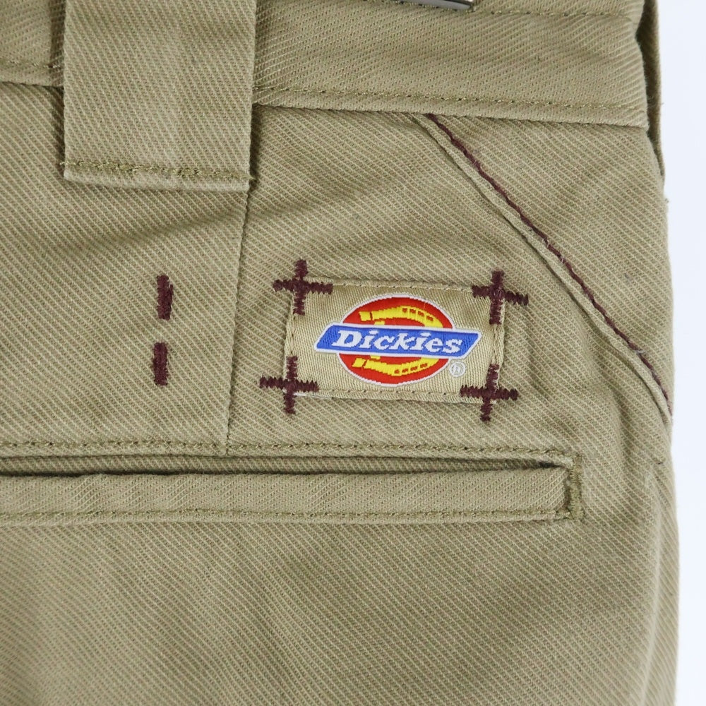 n(n) by NUMBER (N)INE(エヌエヌバイナンバーナイン) ×Dickies ディッキーズ ステッチデザイン ストレートワークパンツ ベージュ