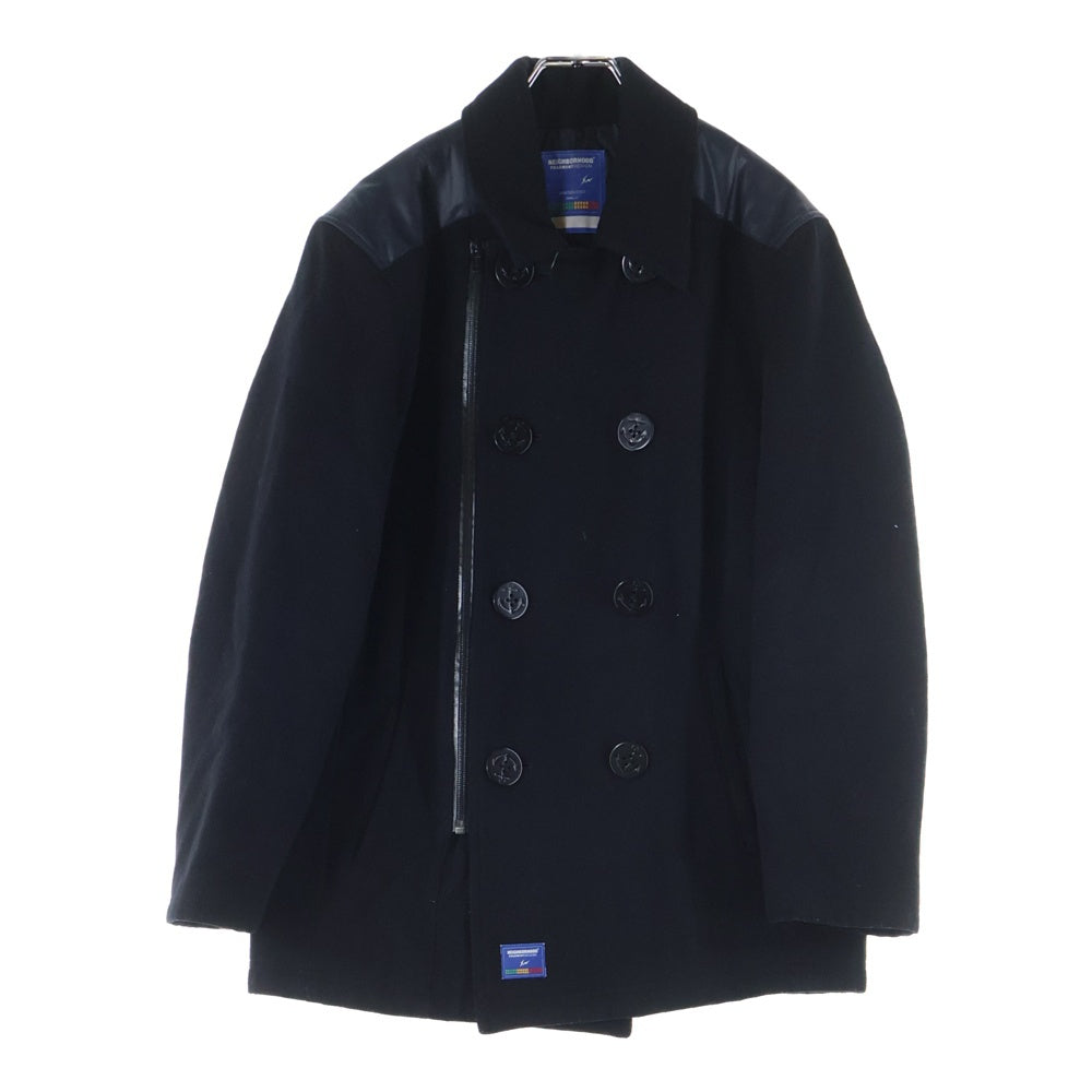 NEIGHBORHOOD(ネイバーフッド) 07AW ×FRAGMENT DESIGN FR.PEA/M-COAT フラグメント ジップアップPコート ブラック SPFR-JK-01