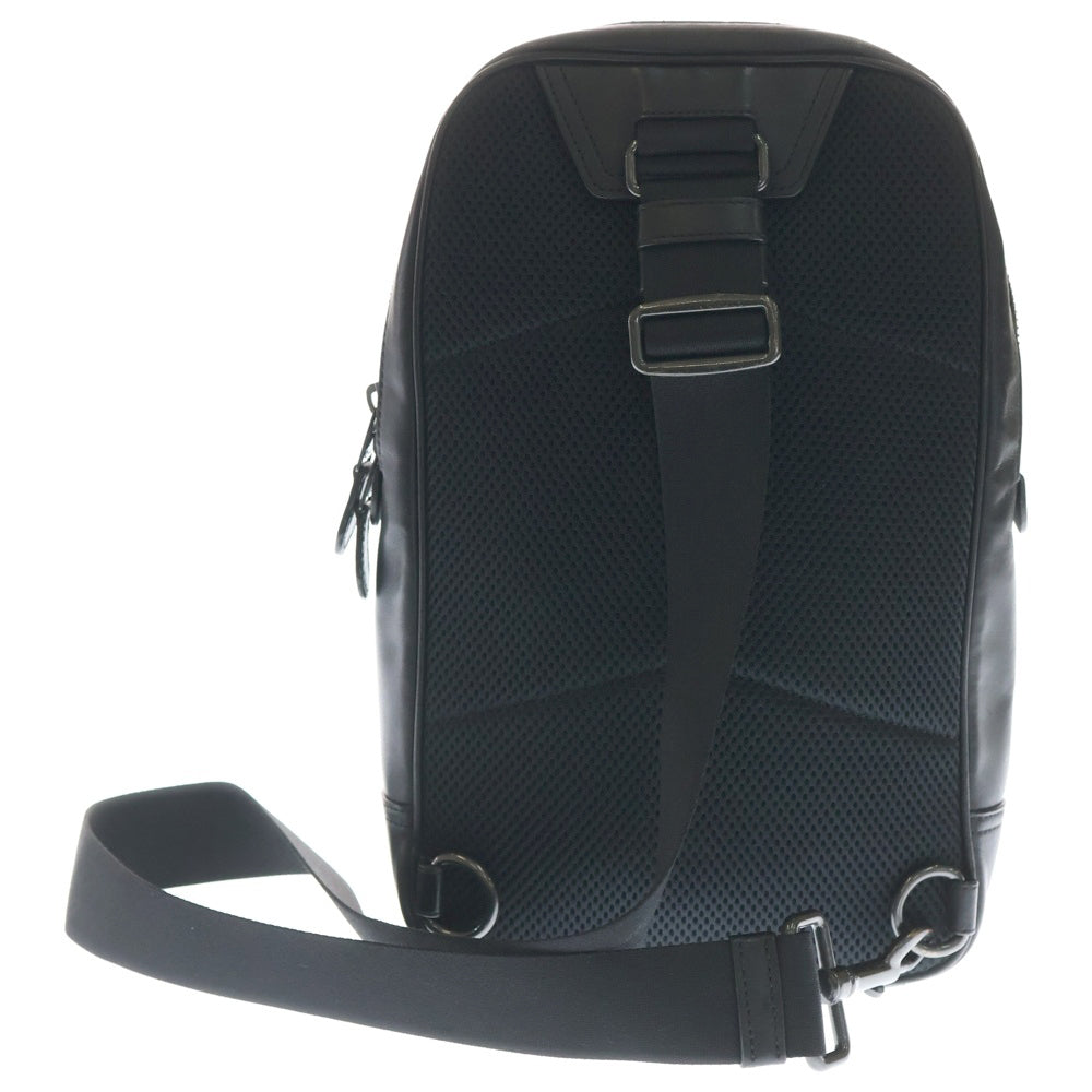 COACH(コーチ) グラハム ロゴプレートデザイン レザー ショルダーバッグ ブラック G2321-C2931