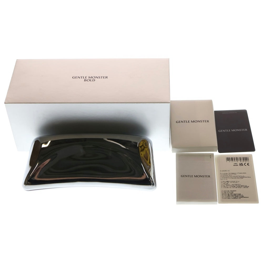 GENTLE MONSTER(ジェントルモンスター) ACADEMYA 02 アカデミア02 スクエアシェイプ メタルフレームメガネ アイウェア サングラス シルバー レディース