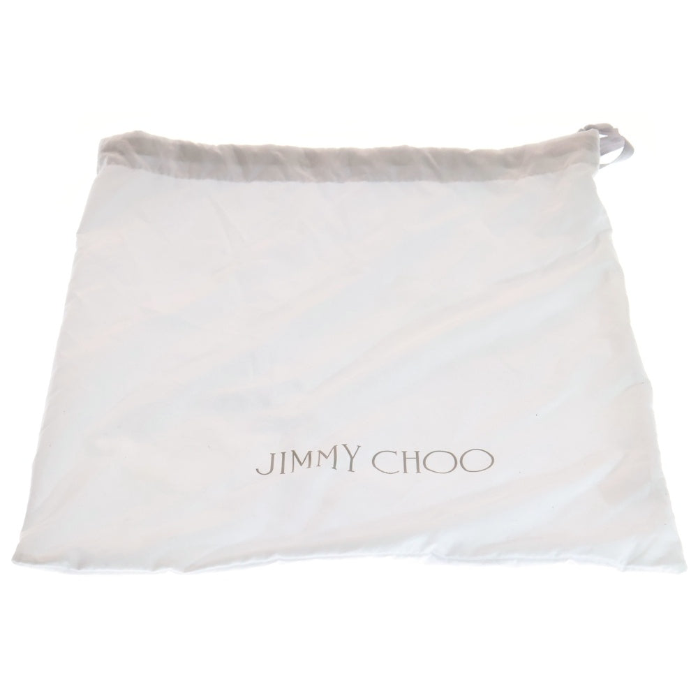 JIMMY CHOO(ジミーチュウ) FINSLEY フィンズリー フロントロゴ キャンバスボディバッグ アイボリー