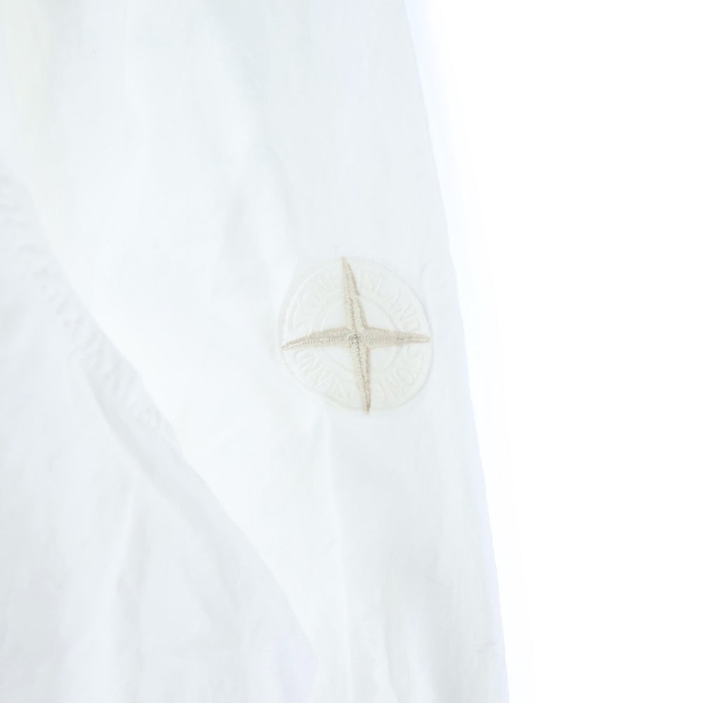 STONE ISLAND(ストーンアイランド) EMBROIDERED LOGO SHIRT エンブロイダリー ロゴ ロングスリーブ コットンシャツ ホワイト 691512501
