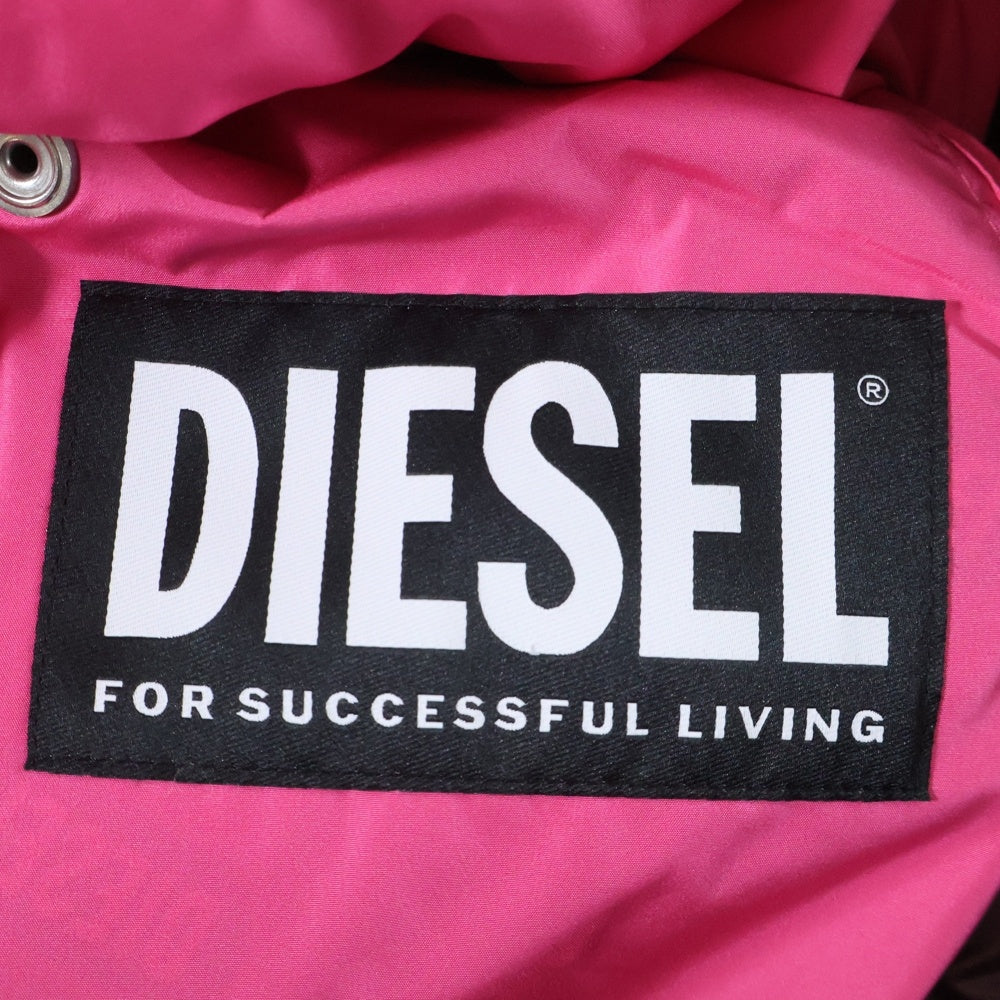 DIESEL(ディーゼル) W-LALLA JACKET フーデッド ダウンコートジャケット ボルドー A00834