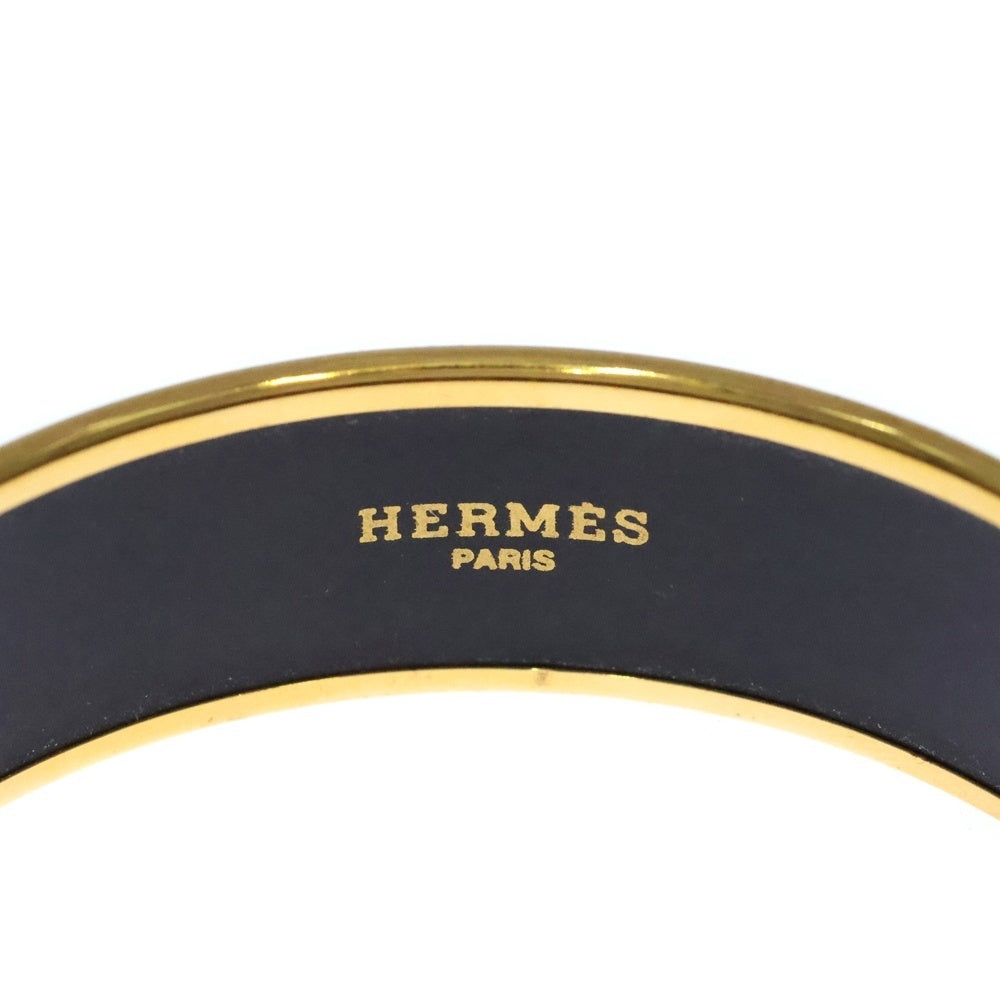 HERMES(エルメス) エマイユGM ブレスレット バングル ゴールド/レッド レディース