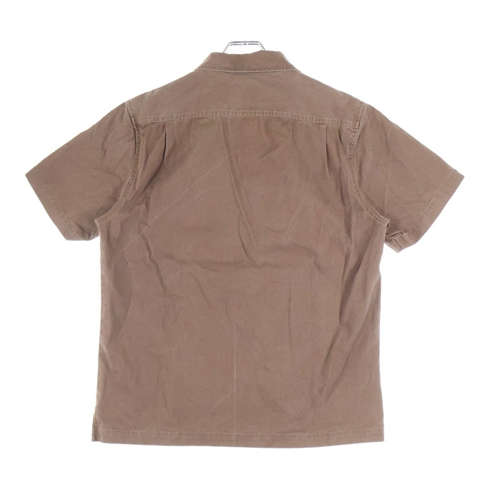 SUPREME(シュプリーム) 16SS Twill Half Zip ツイル ハーフジップ 半袖 シャツ ブラウン