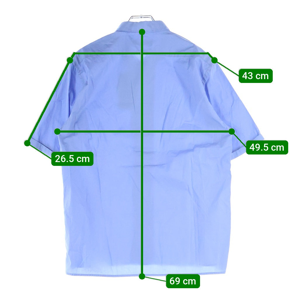nonnative(ノンネイティブ) 17SS CLEAK SHIRT S/S COTTON BROAD クリーク ブロード ショートスリーブ コットンシャツ ブルー NN-S3124