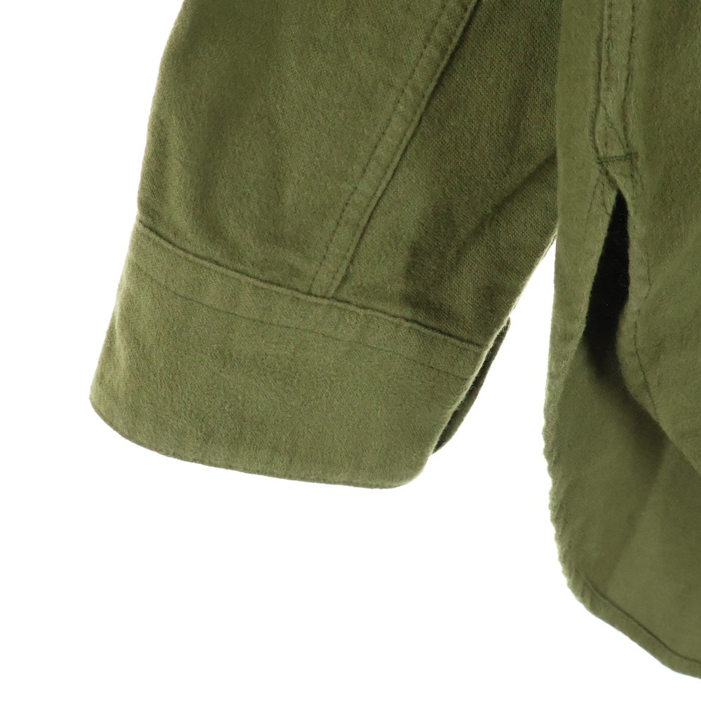 nonnative(ノンネイティブ) 19AW CARPENTER SHIRT JACKET COTTON FLANNEL カーペンター フランネル コットン シャツジャケット カーキ NN-SJ3603