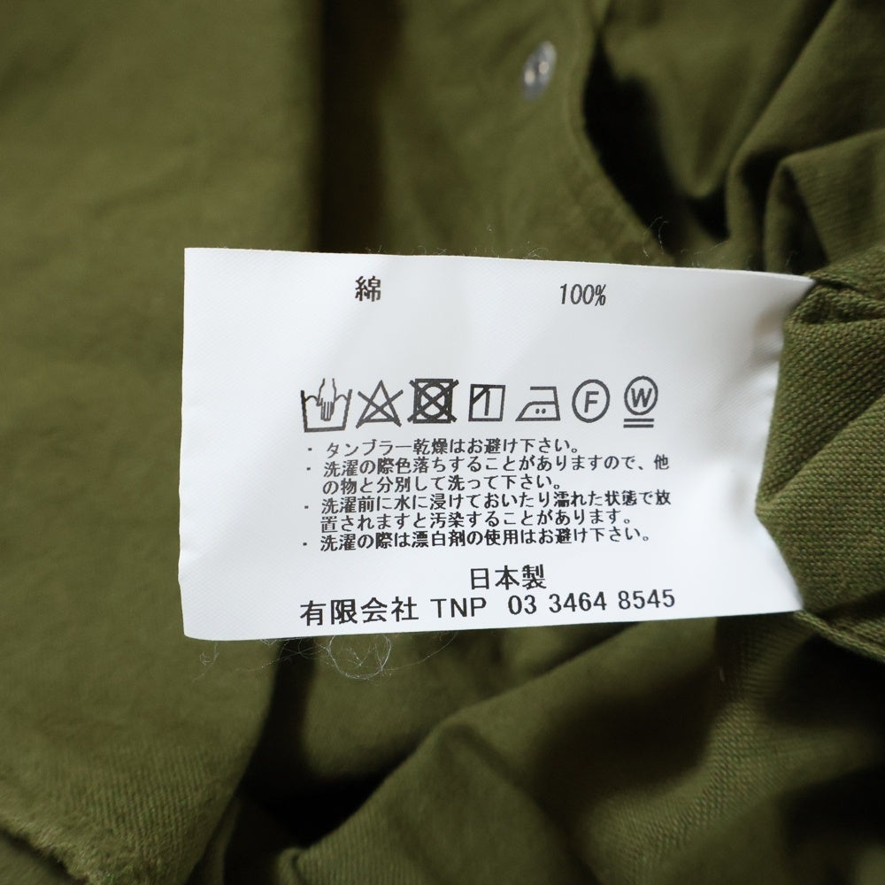 nonnative(ノンネイティブ) 19AW CARPENTER SHIRT JACKET COTTON FLANNEL カーペンター フランネル コットン シャツジャケット カーキ NN-SJ3603
