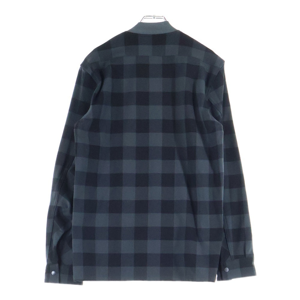 nonnative(ノンネイティブ) 17AW TRAINER SHIRT P/R/A/P TWILL STRETCH BLOCK CHECK トレーナー ツイル ストレッチ ブロックチェック シャツジャケット ブラック/グレー NN-S3209