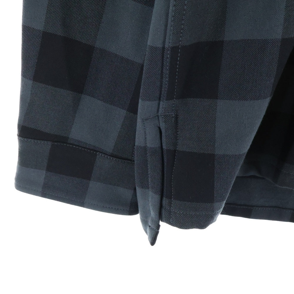nonnative(ノンネイティブ) 17AW TRAINER SHIRT P/R/A/P TWILL STRETCH BLOCK CHECK トレーナー ツイル ストレッチ ブロックチェック シャツジャケット ブラック/グレー NN-S3209