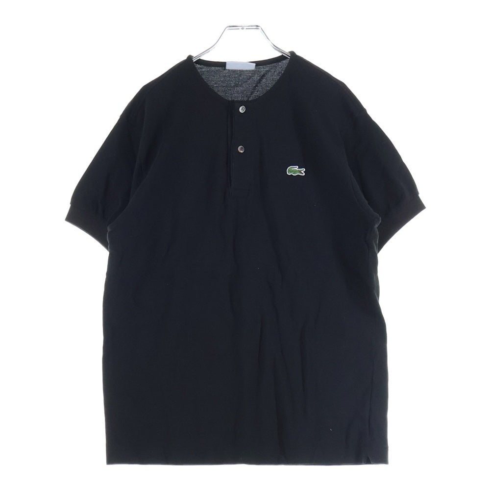 nonnative(ノンネイティブ) 16SS ×LACOSTE カノコ ショートスリーブ ノーカラーポロシャツ ブラック TH910P