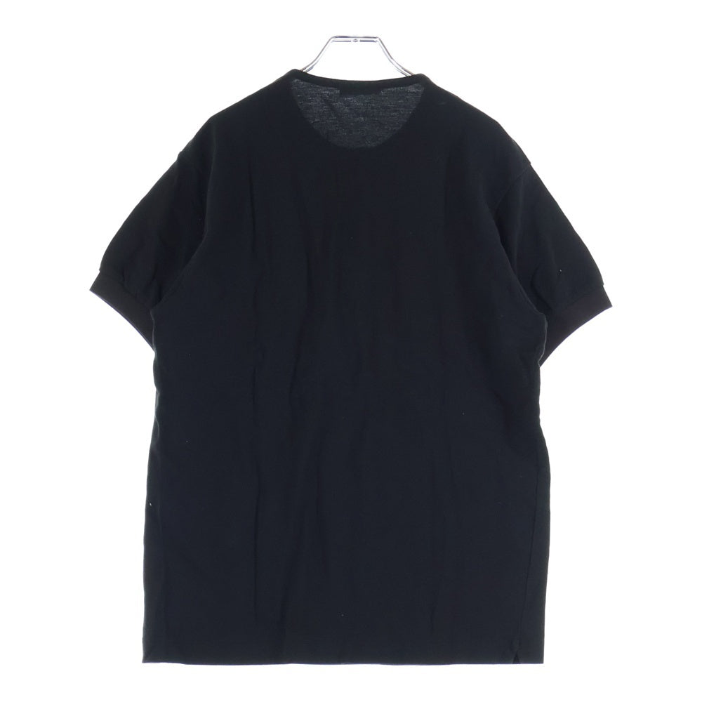 nonnative(ノンネイティブ) 16SS ×LACOSTE カノコ ショートスリーブ ノーカラーポロシャツ ブラック TH910P