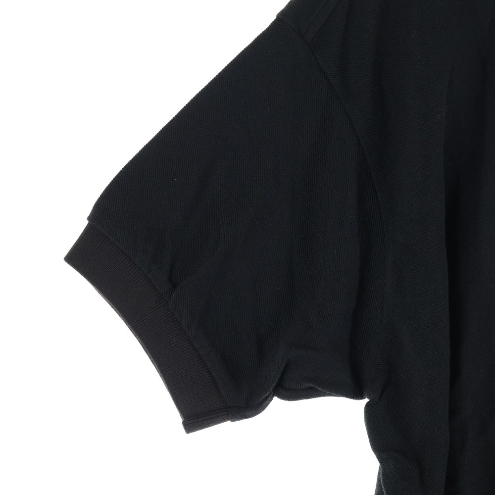 nonnative(ノンネイティブ) 16SS ×LACOSTE カノコ ショートスリーブ ノーカラーポロシャツ ブラック TH910P