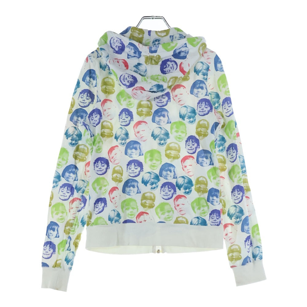 STUSSY(ステューシー) FACE PRINT フェイスプリントデザイン 総柄 ジップアップ フーデッド スウェット パーカー マルチカラー