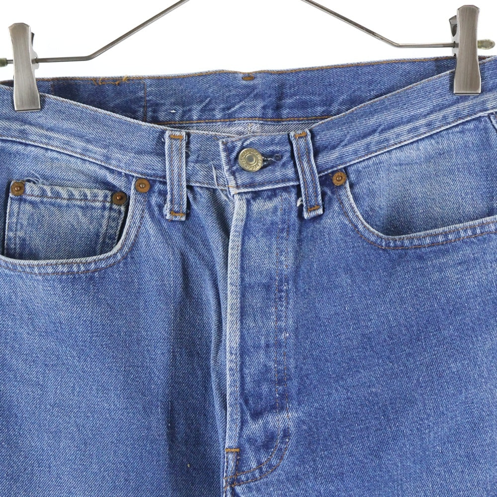 Levi's(リーバイス) 90S VINTAGE 501 スモールe ボタン裏555 USA製 バレンシア工場製 赤耳セルビッチ ボタンフライ デニムパンツ インディゴ