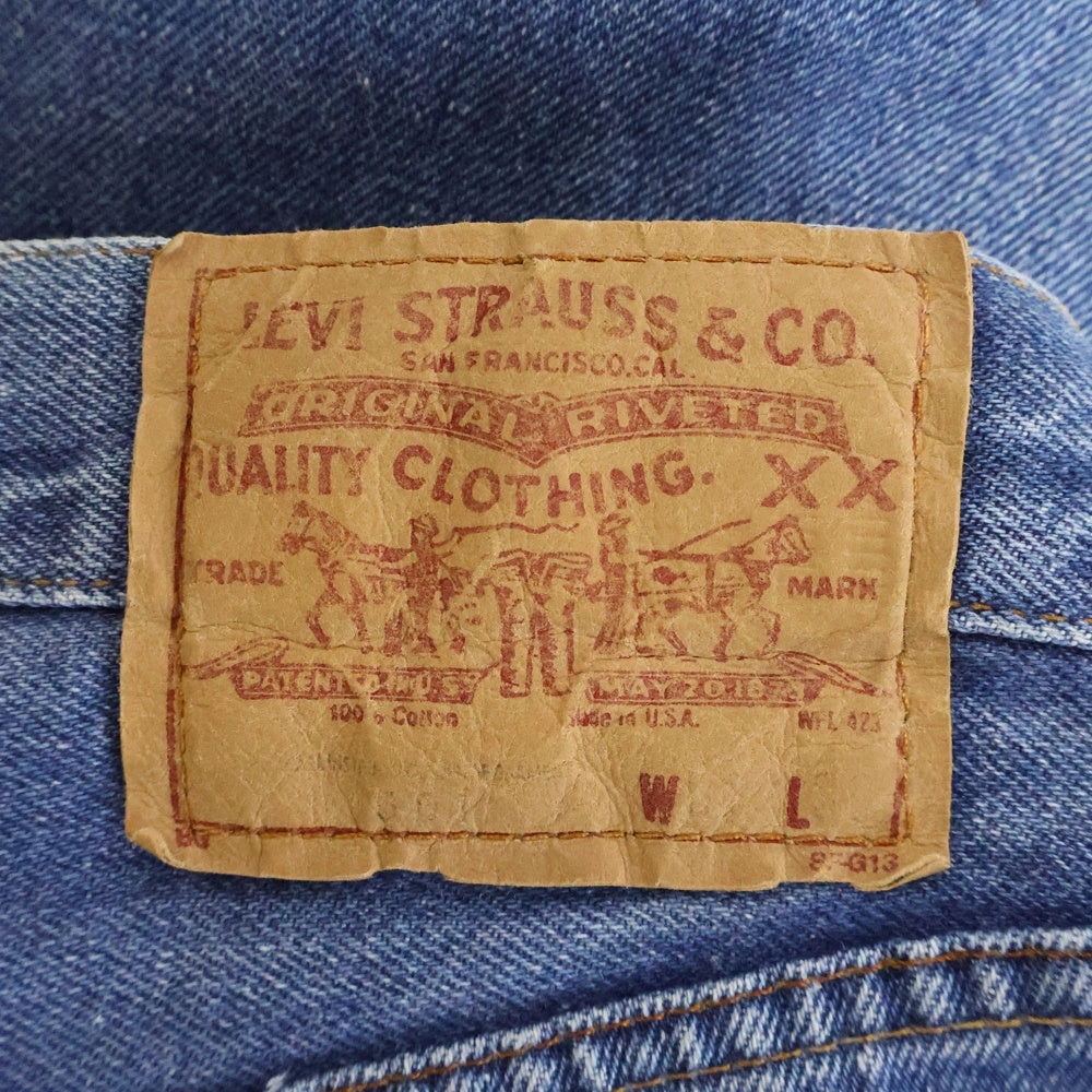 Levi's(リーバイス) 90S VINTAGE 501 スモールe ボタン裏555 USA製 バレンシア工場製 赤耳セルビッチ ボタンフライ デニムパンツ インディゴ