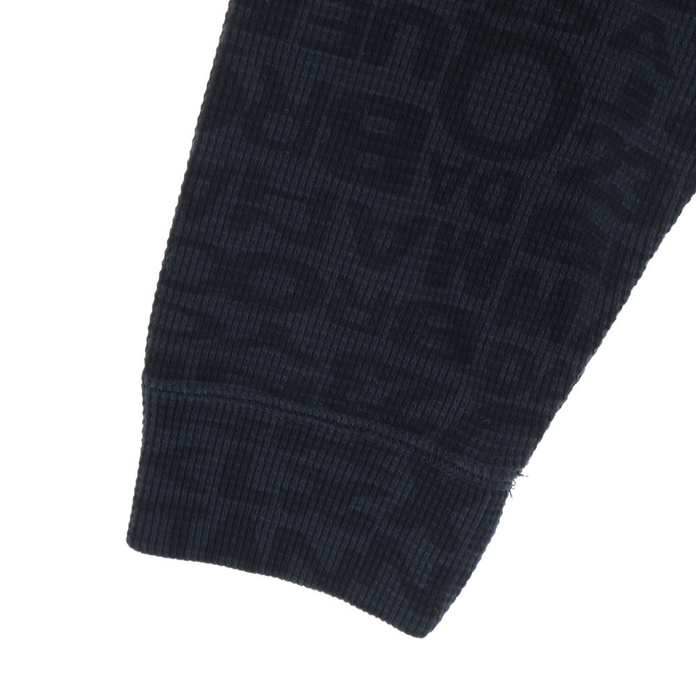 JORDAN BRAND(ジョーダンブランド) ×AWAKE アウェイク 総柄 サーマル 長袖Tシャツ カットソー ブラック IB7955-010